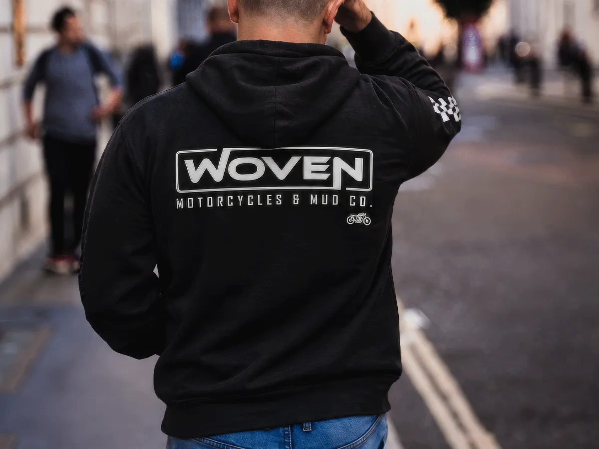 Woven hoodie