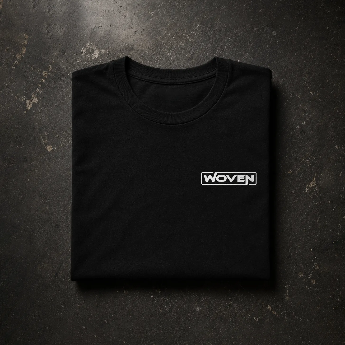 Folded black Woven T-shirt